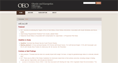 Desktop Screenshot of obesityandenergetics.org
